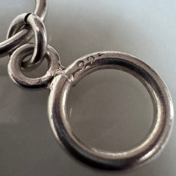 925 Sterling Silver Round & Trapezoid Shape Abalone Chain Link Toggle Bracelet - Picture 13 of 13